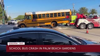 School 'tremendously thankful' no one seriously hurt in bus crash