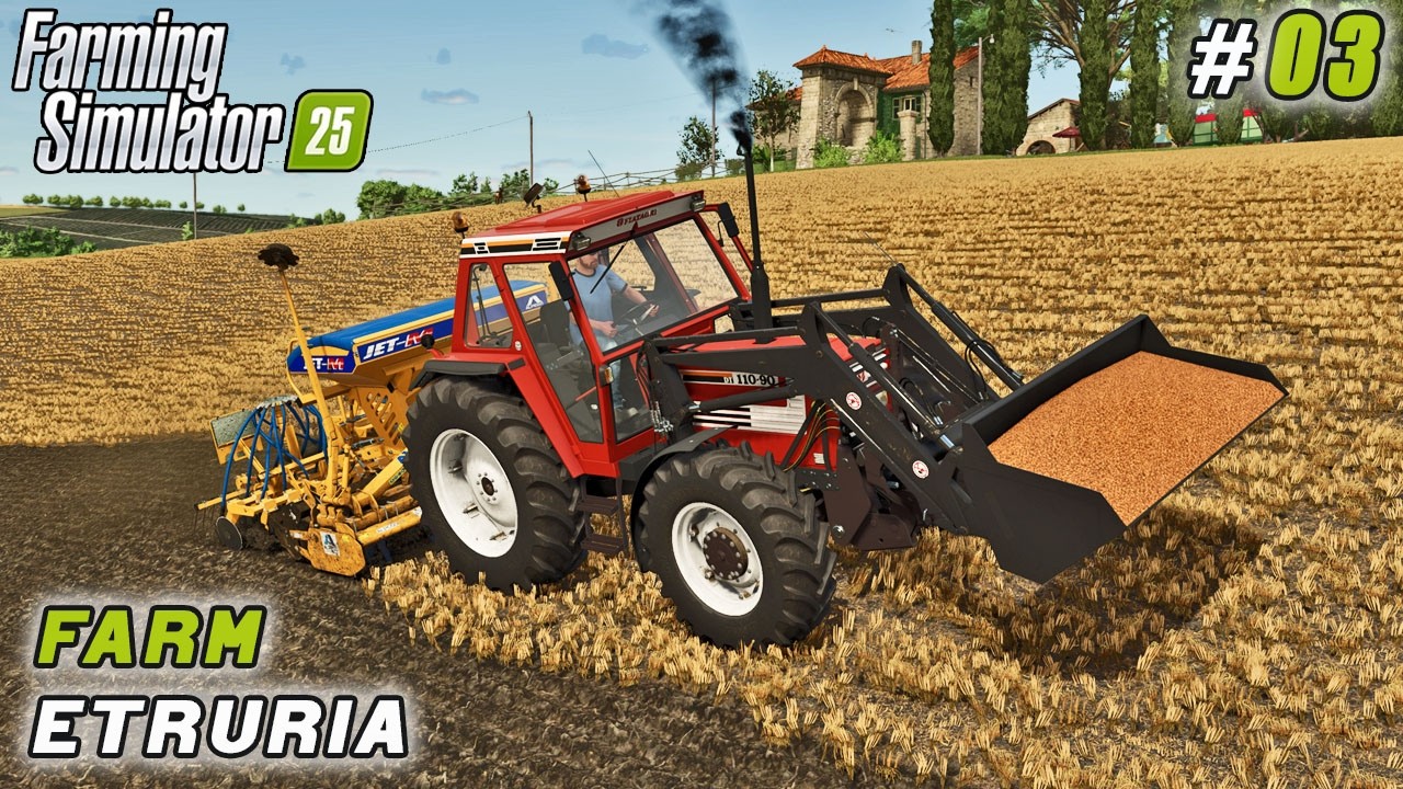 Sowing on the Slopes, and Harvesting New Wheat Field | Farming simulator 25 | Etruria Farm | ep #03