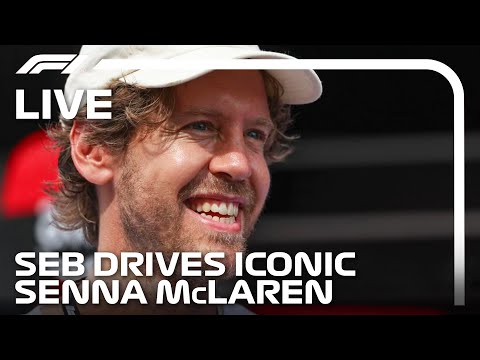 LIVE: Sebastian Vettel Drives Senna's Historic 1993 McLaren MP4/8