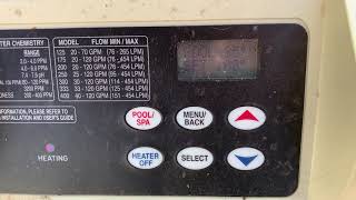 My pool heater stops running after a few minutes E05 error