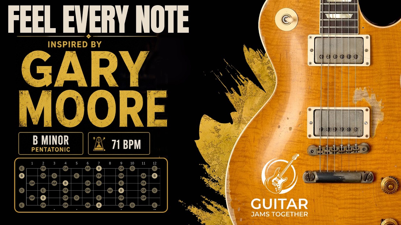 Mira The Most Beautiful B Minor Ballad | Slow Blues Jam with Gary Moore Vibes en YouTube Mira The Most Beautiful B Minor Ballad | Slow Blues Jam with Gary Moore Vibes en YouTube