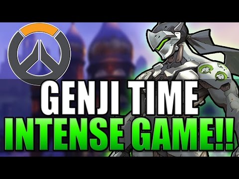 GENJI PLAYS - Crazy Intense Game - Overwatch Gameplay
