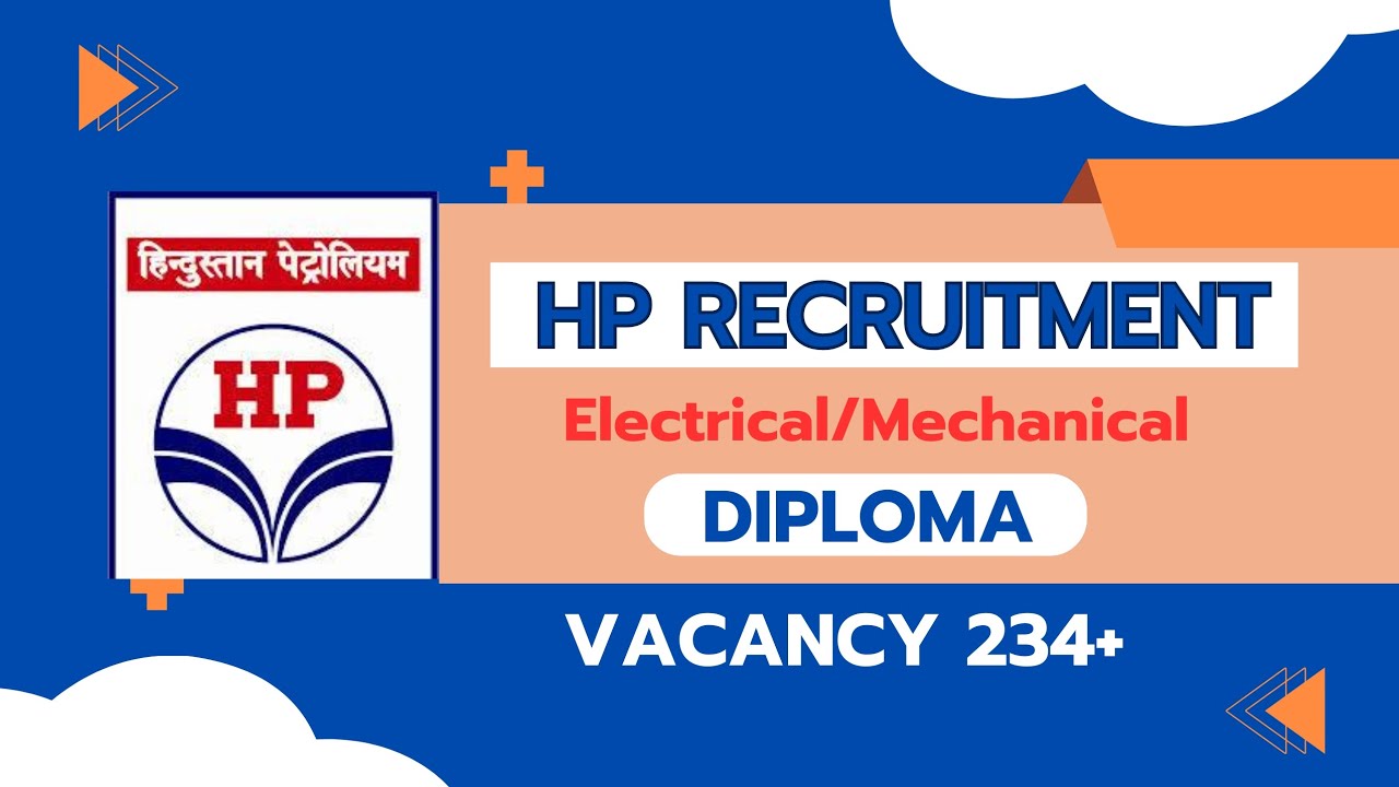 HP Recruitment 2025 |EE/ME/IE/CE| Diploma Eligible| No Experience ...