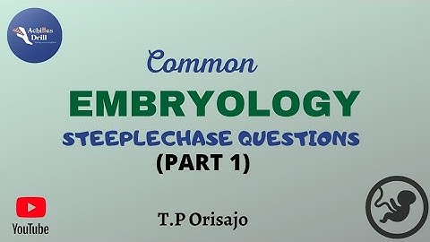 Common EMBYROLOGY ANATOMY STEEPLECHASE Questions(Part1)
