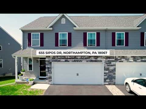 655 Sipos Drive, Northampton, PA home video tour