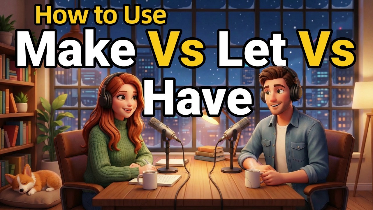 How to Use MAKE, LET, and HAVE in Everyday English | Daily English Conversations | English Podcast