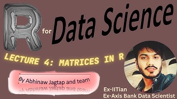 Lecture 4 | R Language tutorial | Matrices in R | Array in R | Inverse of matrix in R
