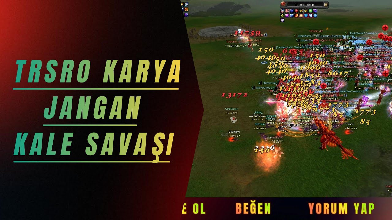 TRSRO Karya Kale Savaşı iRoyaLTURKS ve Union vs Rakip #silkroad #silkroadonline #trsro