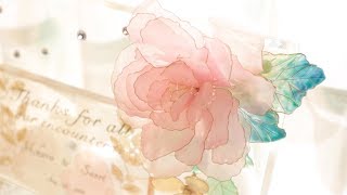 レジンフラワーウェルカムボードPart1✨結婚式用ブライダルアイディアDIY Bridal ideas for resin art projects