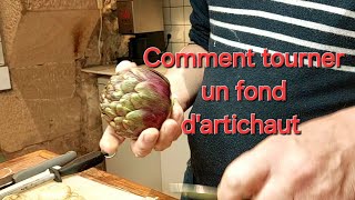 Comment tourner un fond d'artichaut