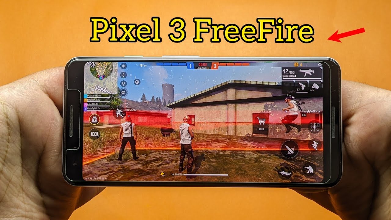 Google Pixel 3 FreeFire Gameplay Test | Max Graphics + FPS