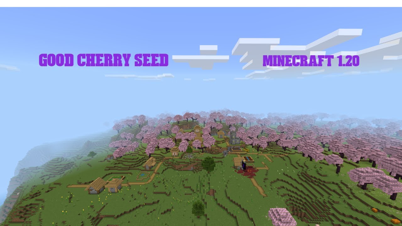 Very good minecraft cherry seed for minecraft 1.20 bedrock edition ...