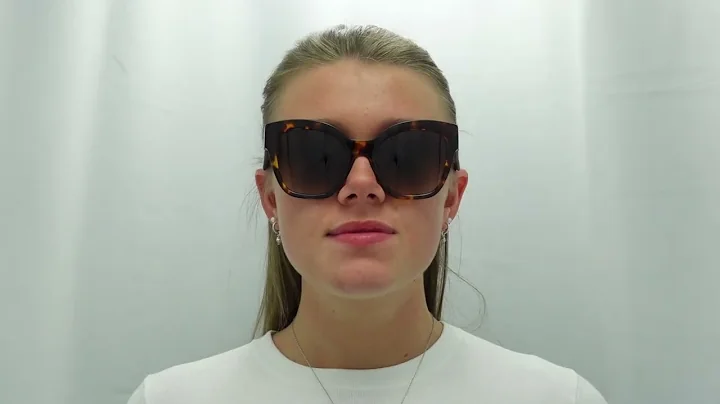 Woman model wearing Prada PR17ZS VAU6S1 Sunglasses