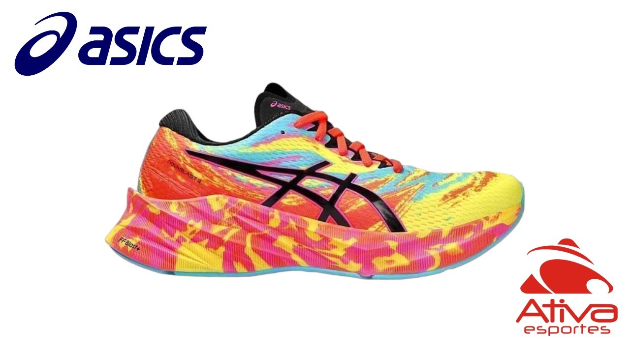AYA　0923 Tênis Asics Novablast 3 Color Injection Feminino 1012B612-400
