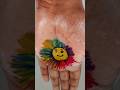 Wow 😲 Amazing 😍😍 sun ☀️☀️🌞 drawing on hand 👌👌✋ #trending #art #shorts