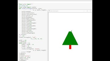 MERRY CHRISTMAS in Python Turtle Library