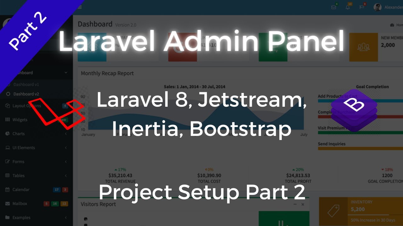 Laravel Admin Panel - AdminLTE - Layout Setup - YouTube