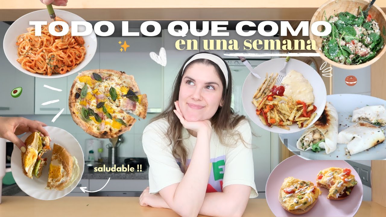QUÉ COMO EN UNA SEMANA · realista y saludable !! 🥯🥑🍓