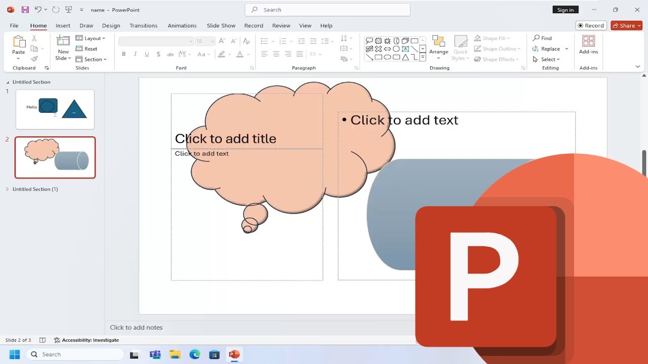 How to Add a Shadow to an Object in PowerPoint [Tutorial] - YouTube