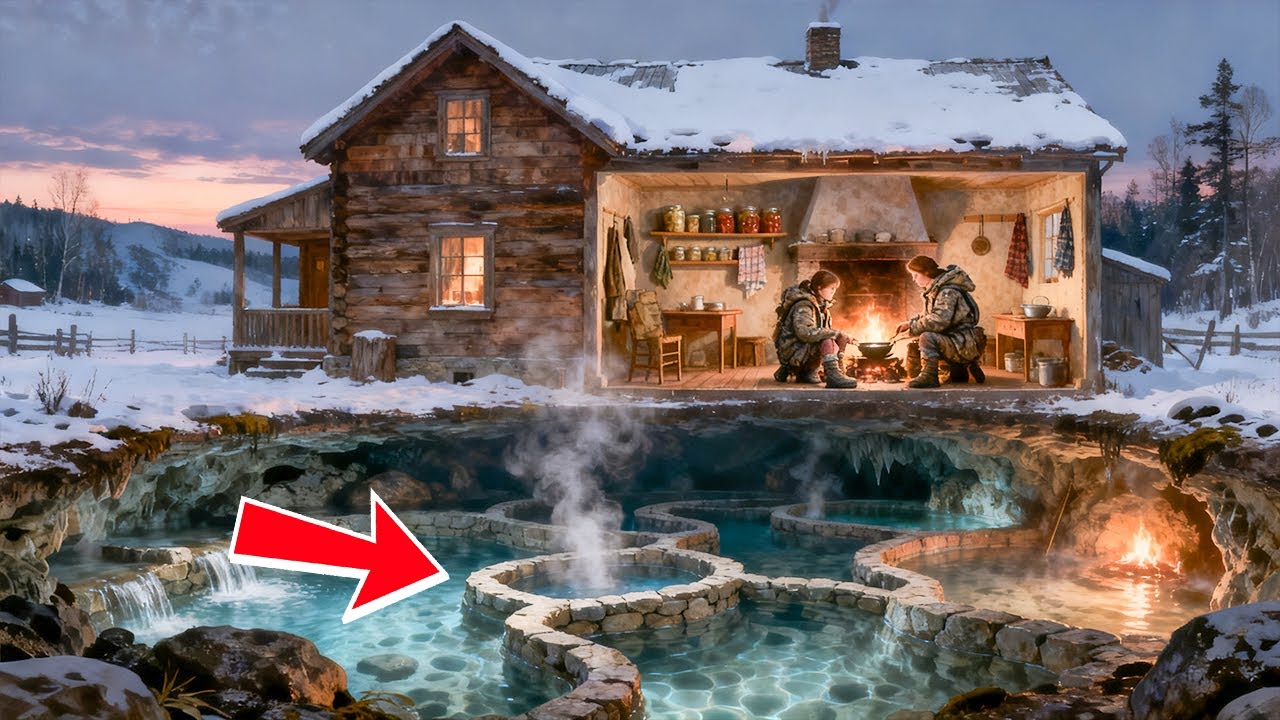Abandoned at 16, She and Her Sister Built a Cabin Over Hot Springs — Warm Even at −20°C