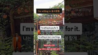 나는 기꺼이 동사할게👍 #영작 #ielts #vocabulary #혼공 #독해 #비즈니스영어 #토익 #english #토플 #영어공부 #오픽 #willing #기초영어 #스피킹