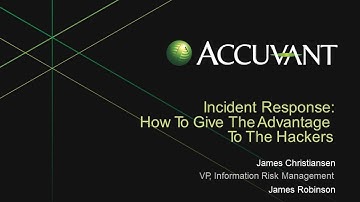 2014 Cyber Security Session 29 - Incident Response