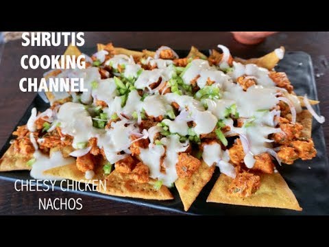 cheesy-chicken-nashos-recipe-|-chicken-nachos-recipe-|-chicken-cheese-nachos-recipe