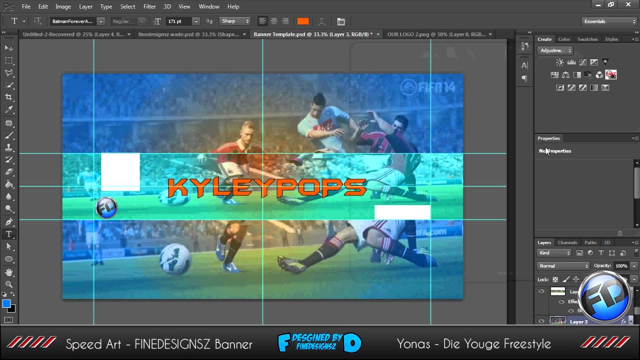 KYLEYPOPS BANNER | SPEED ART