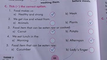 Class-1, Subject-E.V.S., Video-11,Part-3, Chapter-5(Food we eat) by Mrs.Varsha