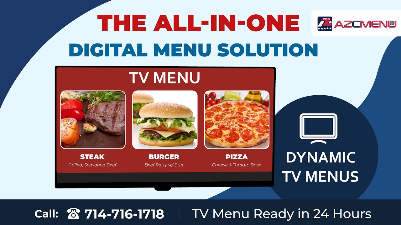 The All-in-One Digital Menu Solution – Only at AZCMENU!