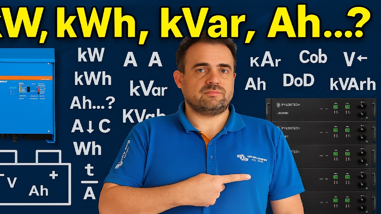 Dlaczego Twój magazyn energii działa źle? Pełne wyjaśnienie czym jest moc, energia pojemność i prąd!