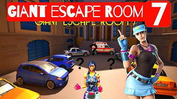 GIANT ESCAPE ROOM 7 Fortnite Tonydjytb Map Solutions | Giant escape room 7 fortnite walkthrough