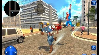 ► Super Spider Hero vs Captain USA Superhero Revenge By Stain For Games screenshot 2