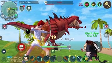 Game 3D Utopia Origin: US 701 Tame & Hunt T-Rex Level 45 with Bow and Sword Crystal | Set 40 + 35