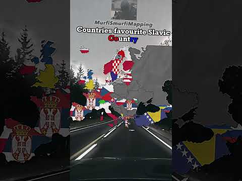 Countries Favourite Slavic Country #shorts #map #slavic