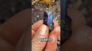 Hematita e Rutilo #cristais #mineralogia #descobertas #curiosidades #pedraspreciosas