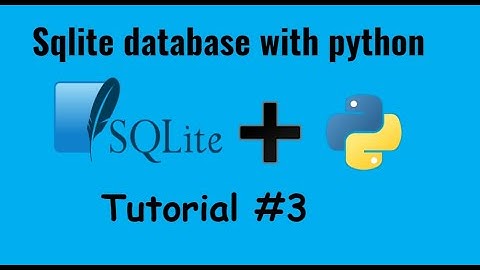 SQLite databases with python | Add variables to a table | Tutorial 3