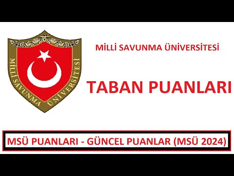 MSÜ TABAN PUANLARI (EN GÜNCEL MSÜ PUANLARI) MSÜ KAÇ PUANLA ÖĞRENCİ ALIYOR? (SUBAY ASTSUBAY ALIMI)