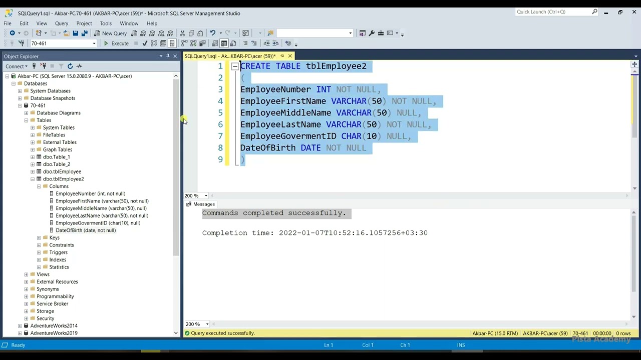 آموزش T-SQL - جلسه دهم