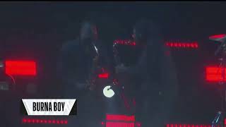 Performance Burna boy à la mi-temps de la NBA All-star Game