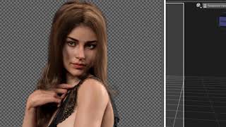 Daz Studio How to simulate dforce strand based hair with gravity only. screenshot 3