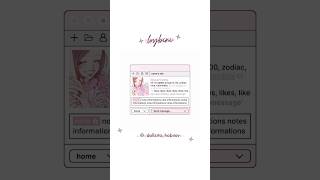 carrd inspo, #tutorial linked #pink Profile