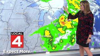Warmer than average in Metro Detroit -- When to expect rain