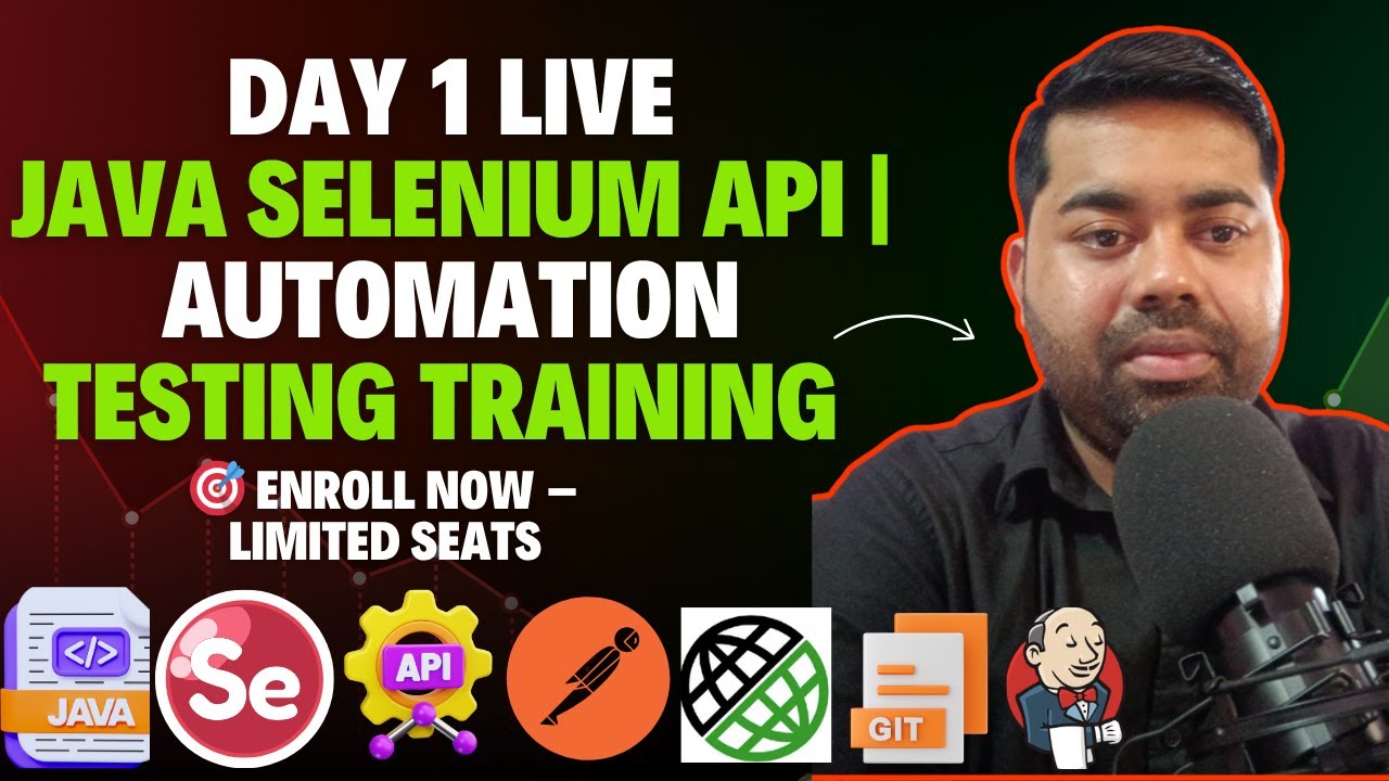 Java Selenium API Testing Demo Session | Learn Automation Testing | Day 01