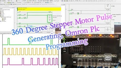 360 Degree Stepper Motor Pulse Generating Omron CX-Programmer Plc CP1L Programming