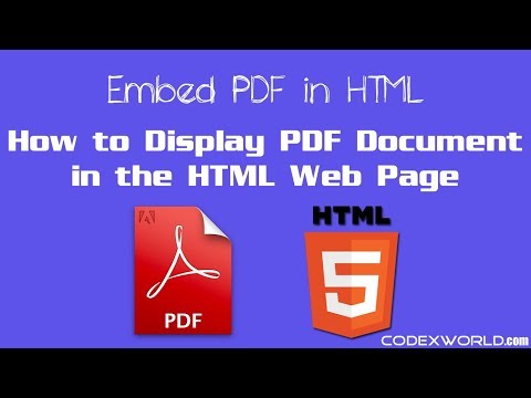 تصویری: چگونه یک PDF قابل دانلود را به HTML اضافه کنید؟