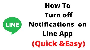 how to turn off notifications on line app