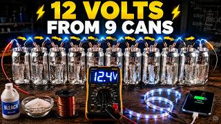 9 Soda Cans Create Real 12V Electricity — Schools Taught This Before It Vanished in 1978