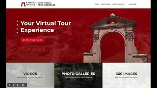 Ramapo College Virtual Tours Microsite - Higher Education website design (visual only)