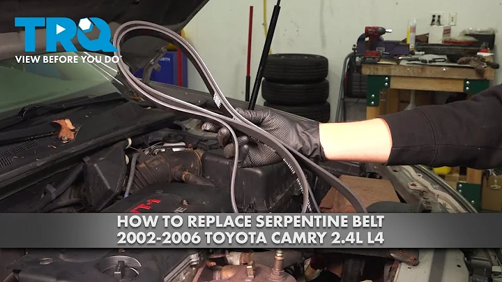How to Replace Serpentine Belt 2002-2006 Toyota Camry 2.4L L4